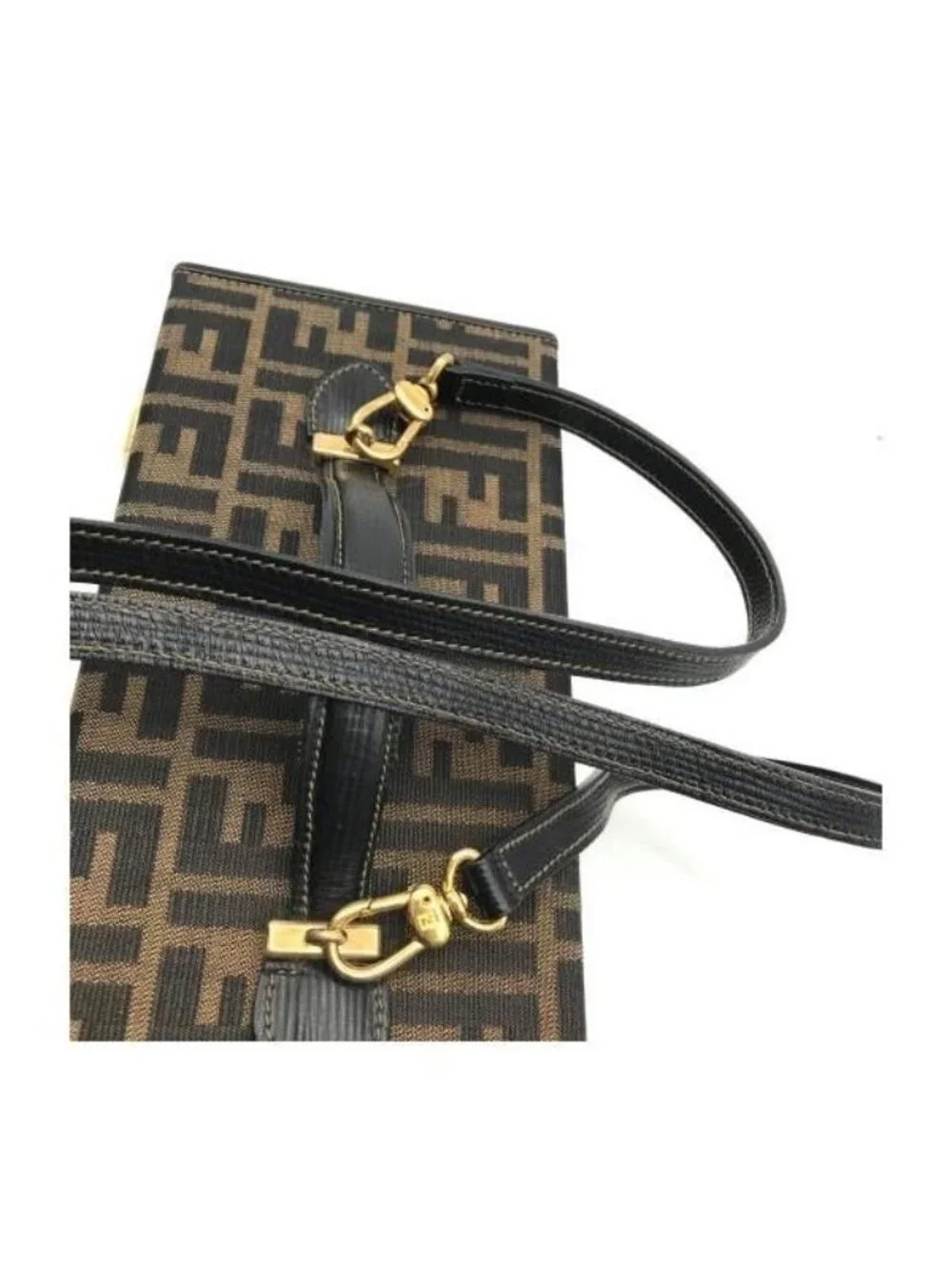 Fendi Zucca Trunk Vanity 2-Way Hand Bag Brown - Picture 7 of 8